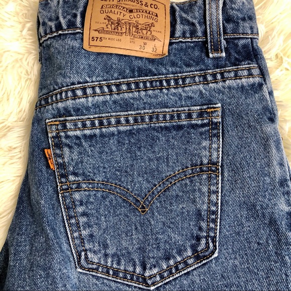 Vintage Levis 575 Student Fit Wide Leg 